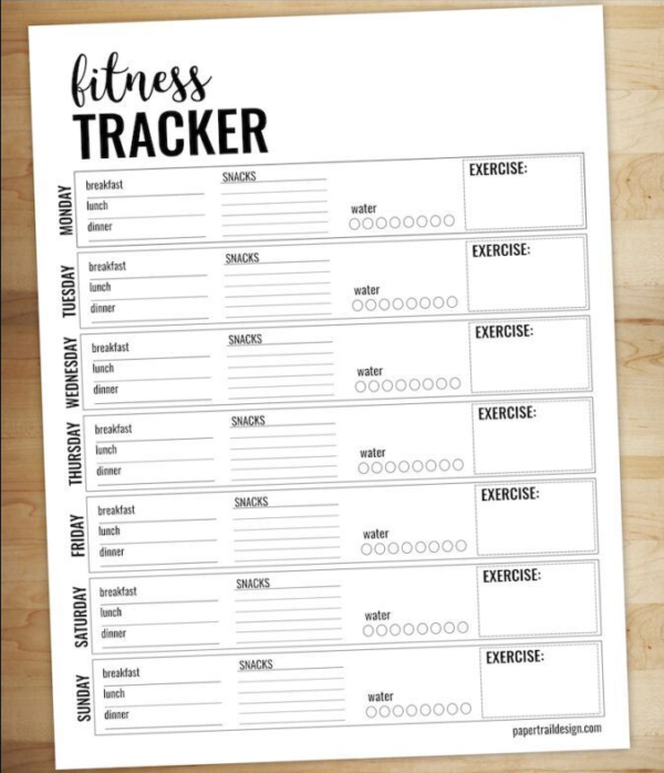 Printable Carer Tracker (Self-Carer)