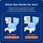 Bathroom Toilet Stool, 7 Inches